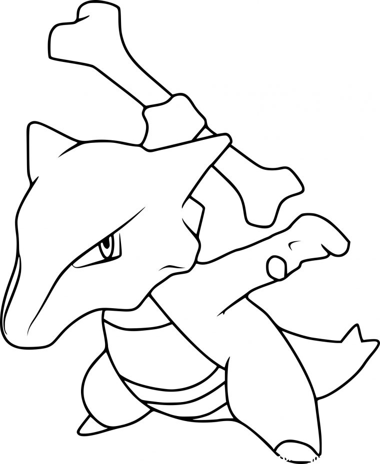 Coloriage Ossatueur Pokemon À Imprimer Sur Coloriages concernant Imprimer Dessin Pokemon