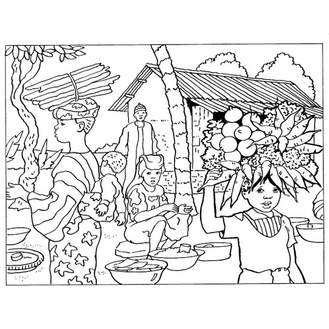 Coloriage Paysage Gratuit À Imprimer intérieur Coloriage De Paysage