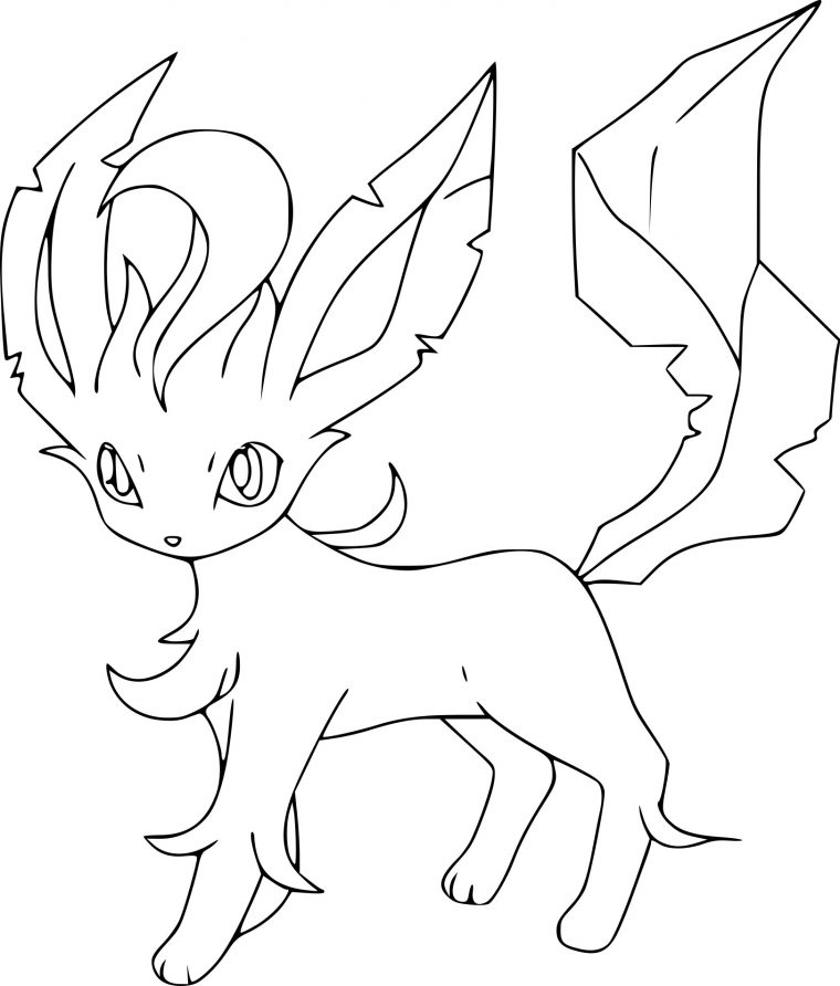 Coloriage Phyllali Pokemon À Imprimer intérieur Dessin De Pokemon A Imprimer