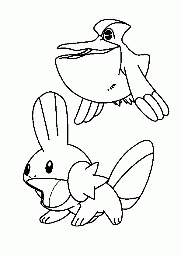 Coloriage Pokémon Bekipan Et Gobou destiné Coloriage Pokemon Aquali A Imprimer