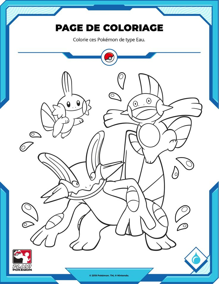 Coloriage Pokémon : Gobou, Flobio Et Laggron | Coloriage avec Dessin Pokemon Avec Couleur