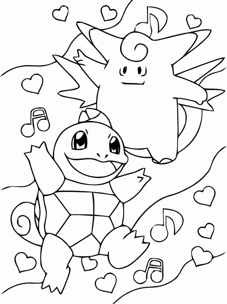 Coloriage Pokemon Heureux À Imprimer pour Coloriage Imprimer Pokemon