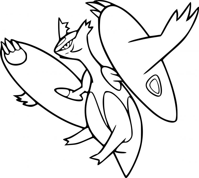 Coloriage Pokemon Méga-Latias À Imprimer Et Colorier pour Coloriage Phyllali