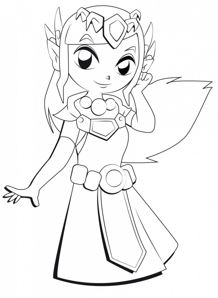 Coloriage Princesse Zelda À Imprimer serapportantà Coloriage À Imprimer Princesse