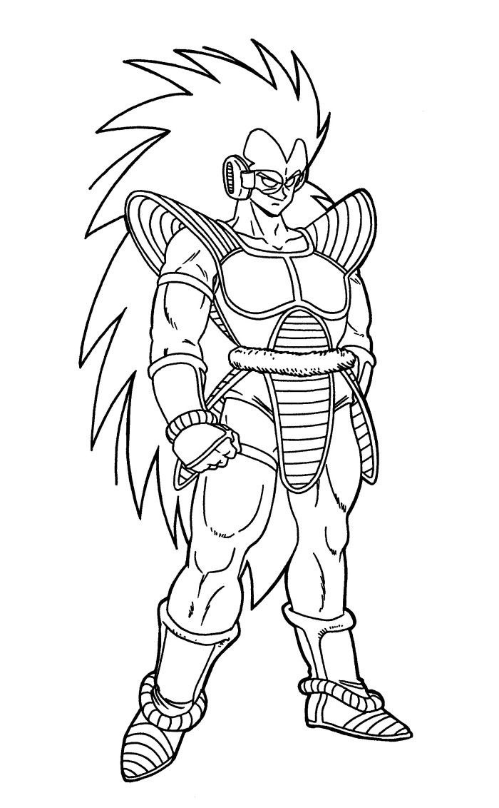 Coloriage Raditz Dbz À Imprimer concernant Coloriage Trunks