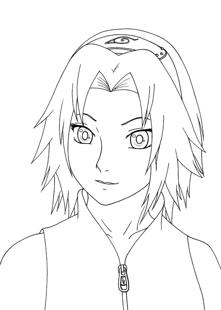 Coloriage Sakura Haruno – Wonder-Day destiné Coloriage Sakura Haruno