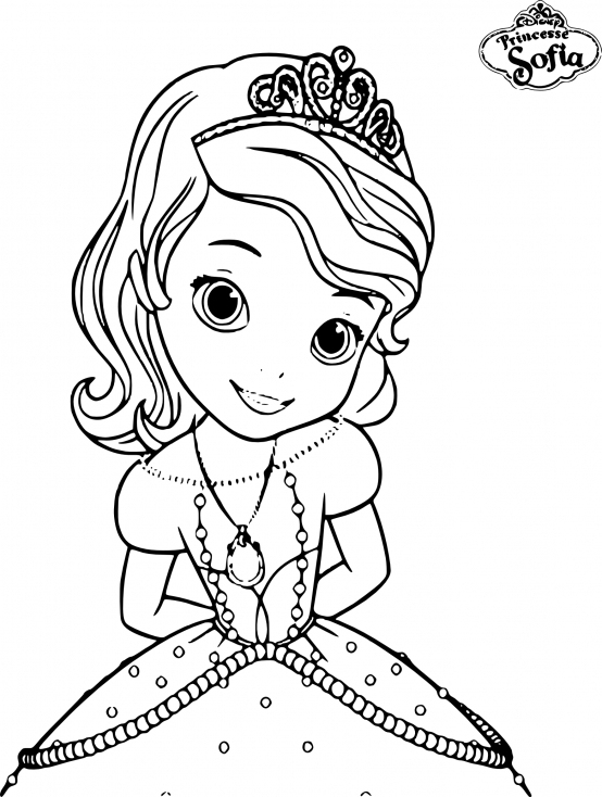 Coloriage Sofia Princesse À Imprimer Sur Coloriages encequiconcerne Coloriage Princesse A Imprimer