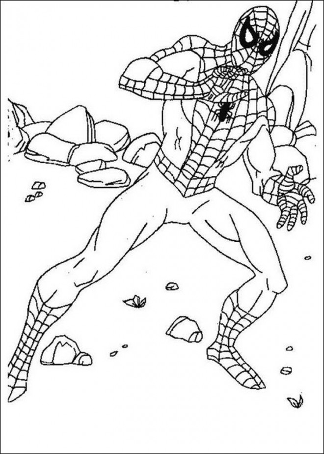 Coloriage Spiderman Facile Gratuit À Imprimer Liste 40 À 60 concernant Dessin Spiderman Facile