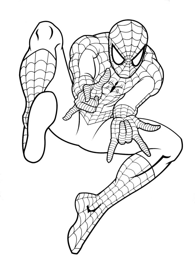 Coloriage Spiderman Gratuit À Colorier – Dessin À Imprimer pour Spiderman Noir Coloriage