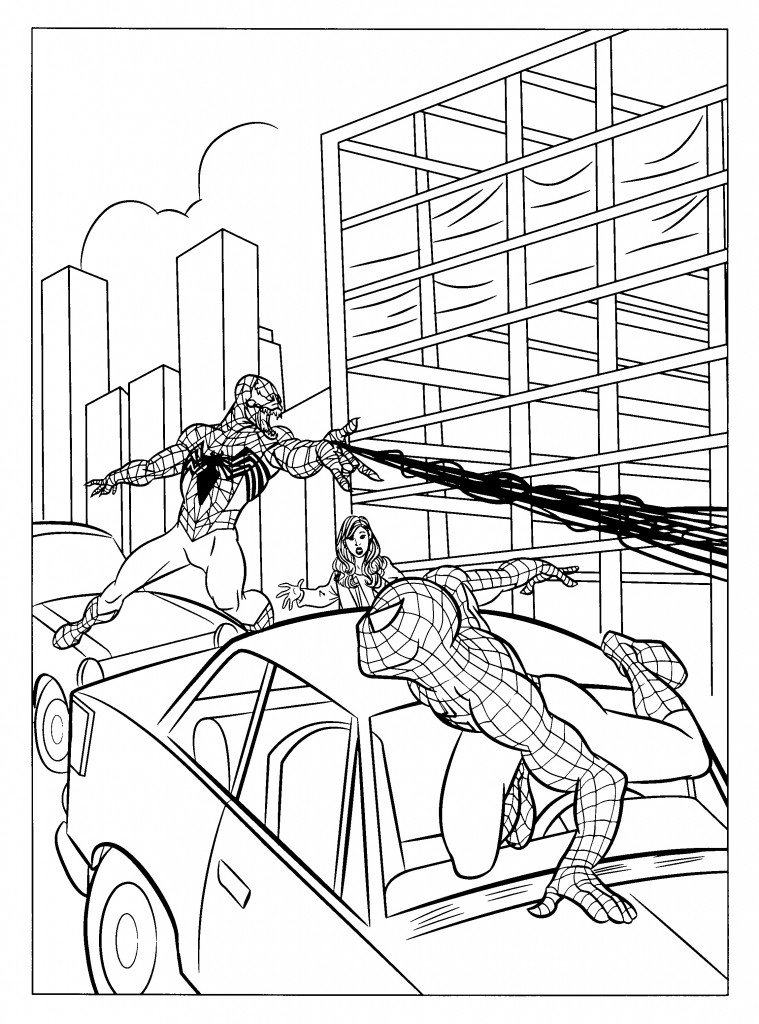 Coloriage Spiderman Gratuit À Imprimer Pour Les Enfants intérieur Spiderman Noir Coloriage