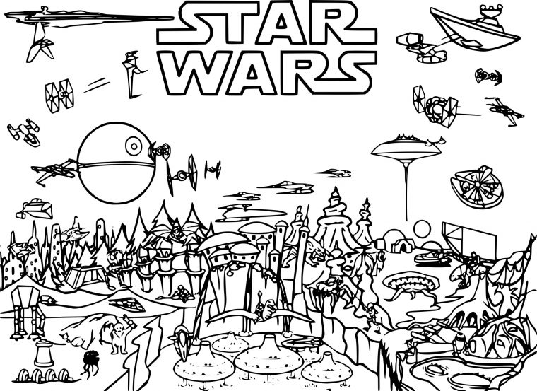 Coloriage Star Wars 3 À Imprimer Sur Coloriages encequiconcerne Dessin De Star Wars