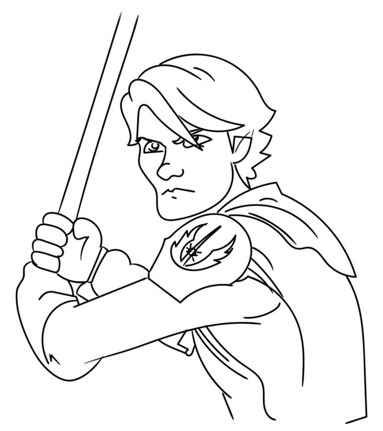 Coloriage Star Wars Clone Wars Gratuit À Imprimer Et Colorier avec Coloriage Star Wars Luke Skywalker