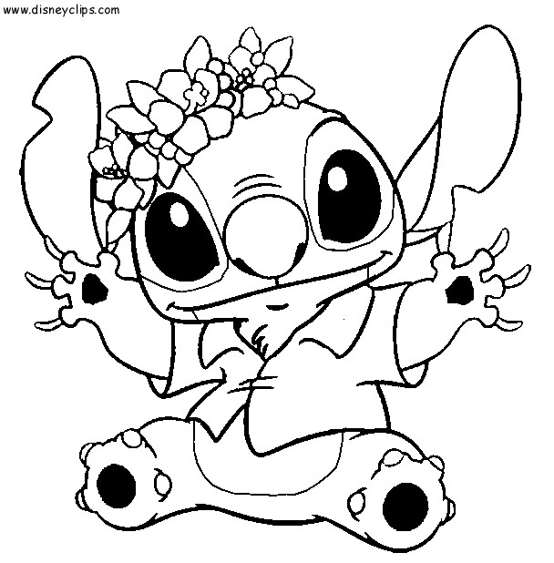 Coloriage Stitch Dessin Noir Et Blanc Dessin Gratuit À tout Dessin À Imprimer Disney Stitch