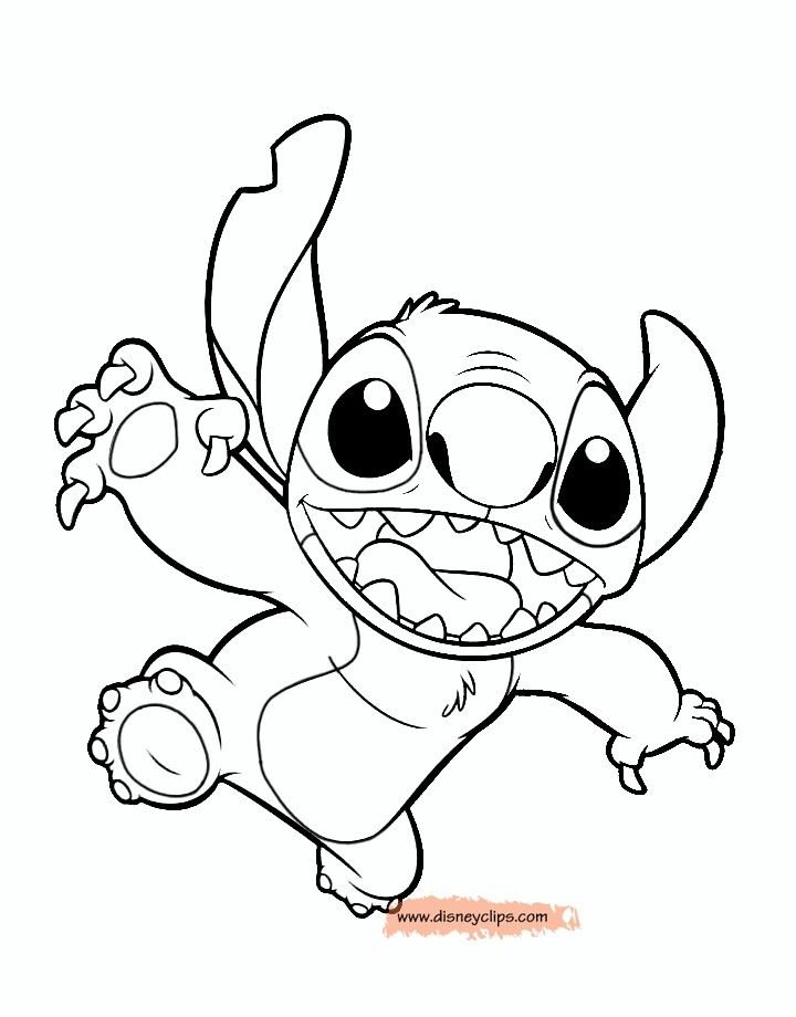 Coloriage Stitch Kawaii – Dessin Facile Couleur tout Coloriage Stitch