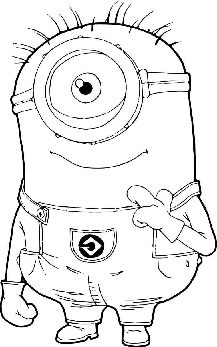 Coloriage Stuart Minion À Imprimer Et Colorier dedans Dessin Cartable À Colorier