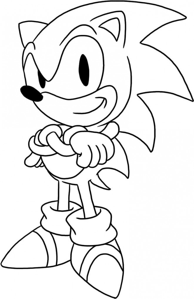 Coloriage Super Sonic Gratuit À Imprimer à Dessin Animé Gratuit