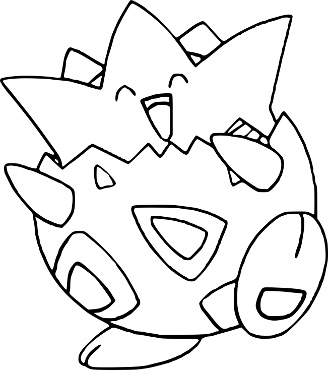 Coloriage Togepi Pokemon À Imprimer destiné Imprimer Dessin Pokemon