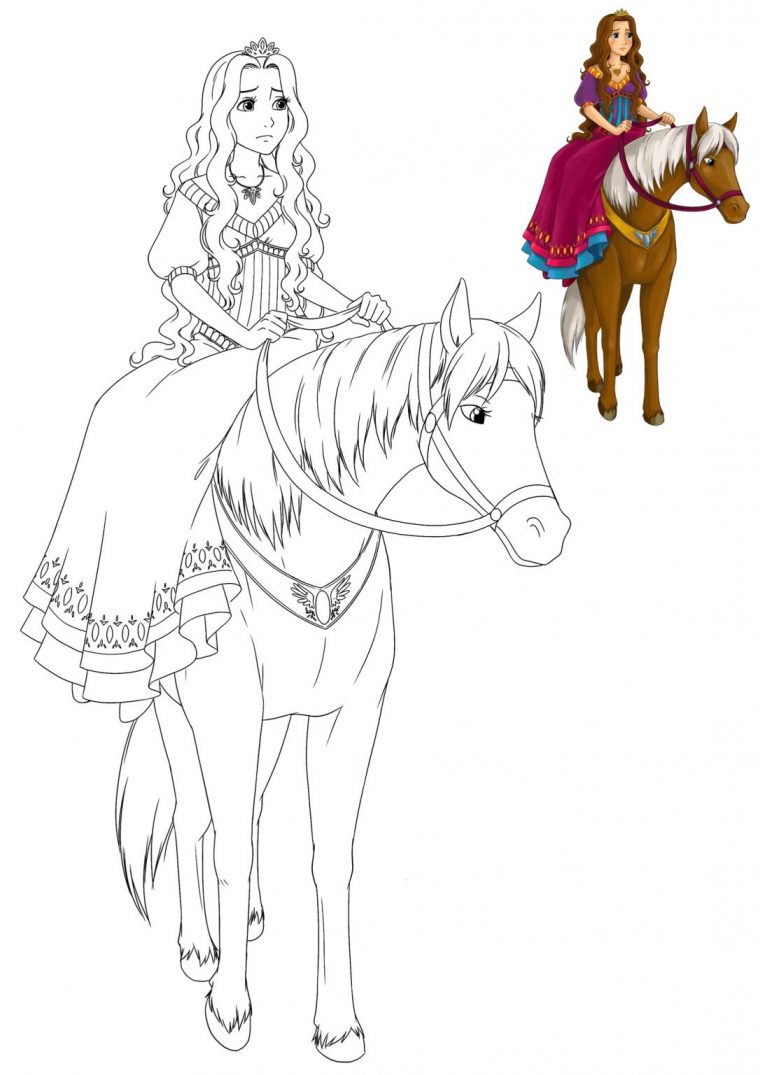 Coloriage Troupeau De Chevaux | Cheval & Poney intérieur Coloriage Grand Galop