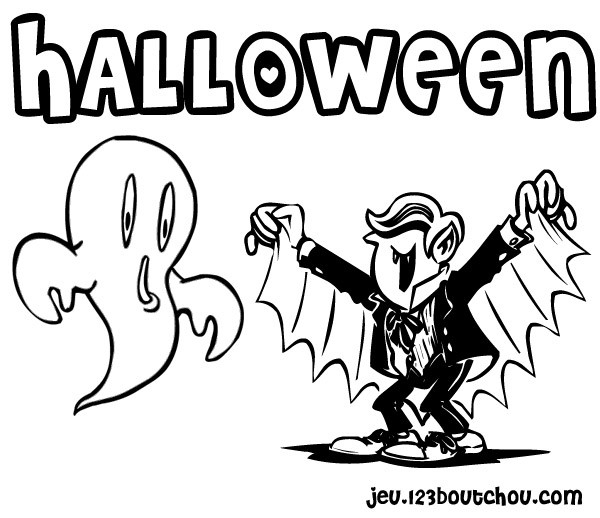 Coloriage Un Vampire D'Halloween Dessin Gratuit À Imprimer dedans Masque Vampire A Imprimer