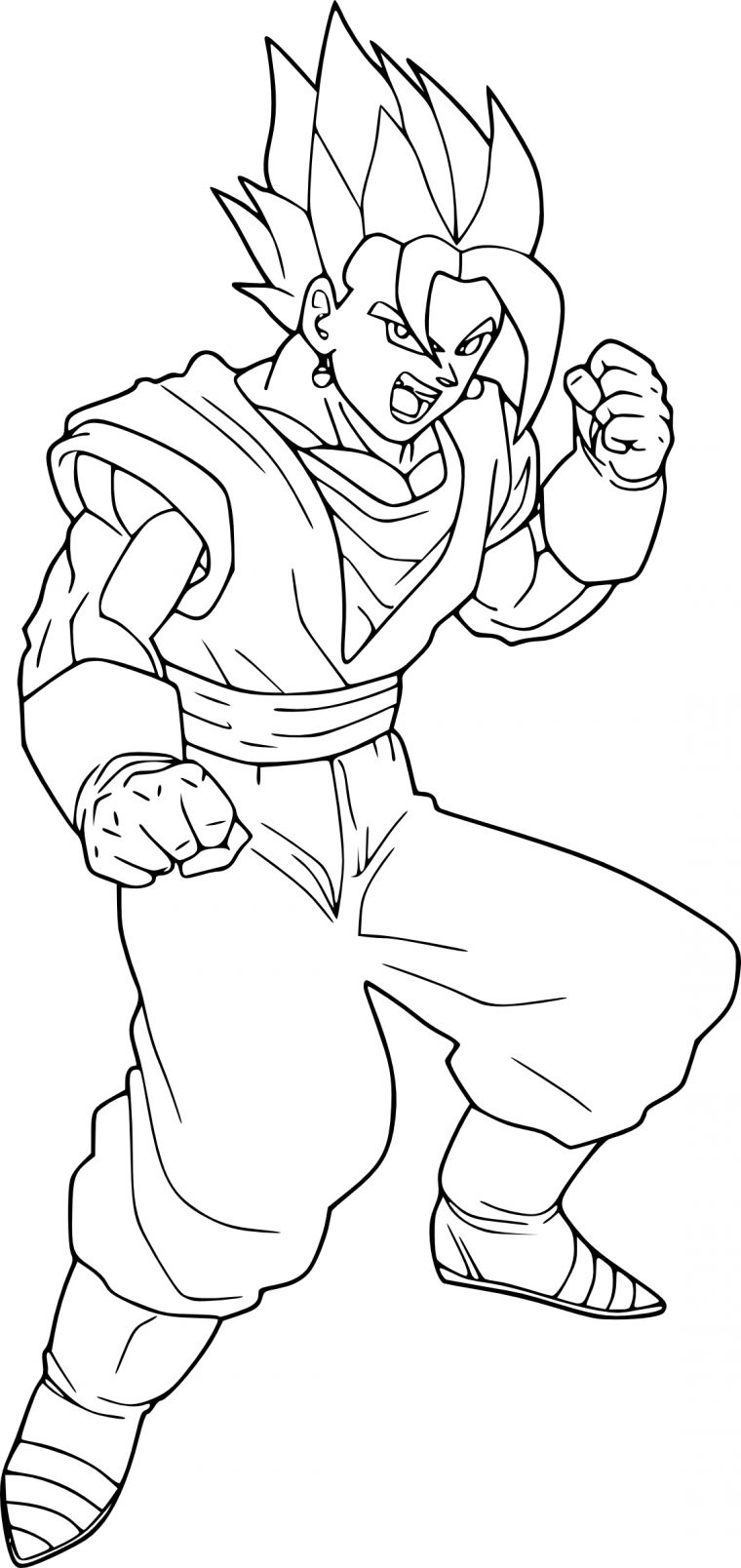 Coloriage Vegeto Normal Dbz À Imprimer Et Colorier encequiconcerne Coloriage Trunks