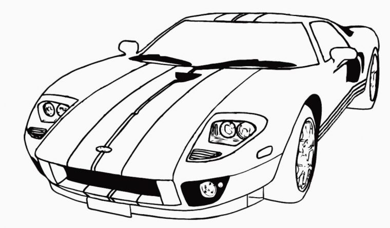 Coloriage Voiture Sport / Tuning #147044 (Transport dedans Coloriage De Voiture De Sport