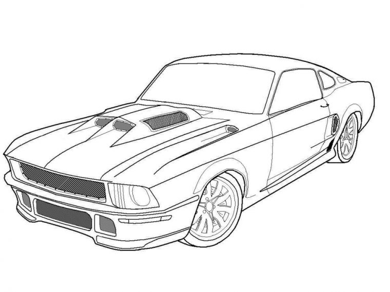 Coloriage Voiture Sport / Tuning #147142 (Transport avec Coloriage De Voiture De Sport