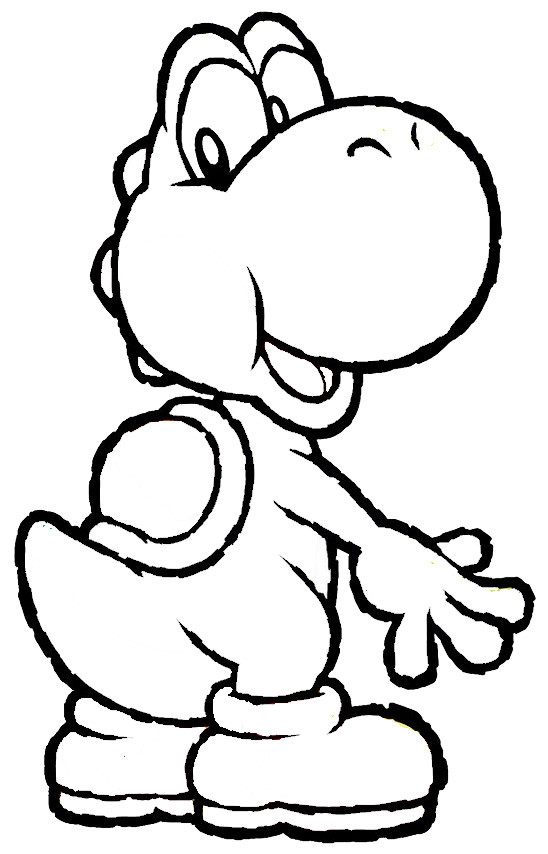 Coloriage Yoshi Pour Enfant Dessin Gratuit À Imprimer concernant Yoshi A Imprimer