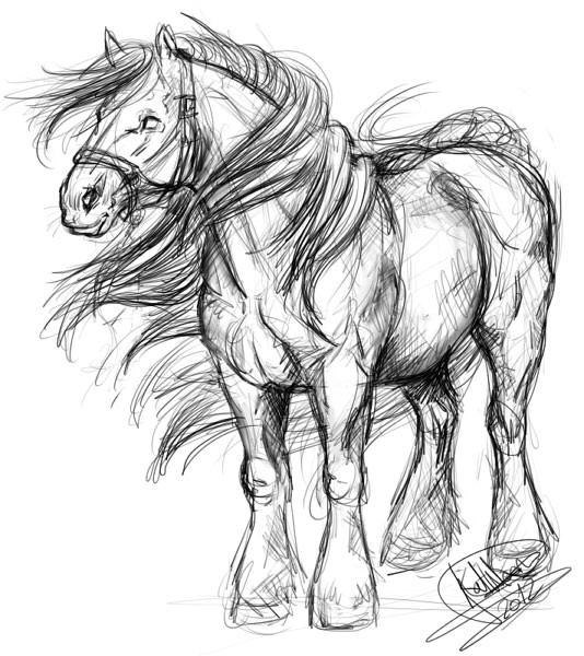 Coloriages À Imprimer : Cheval, Numéro : 400969 pour Coloriage De Cheval