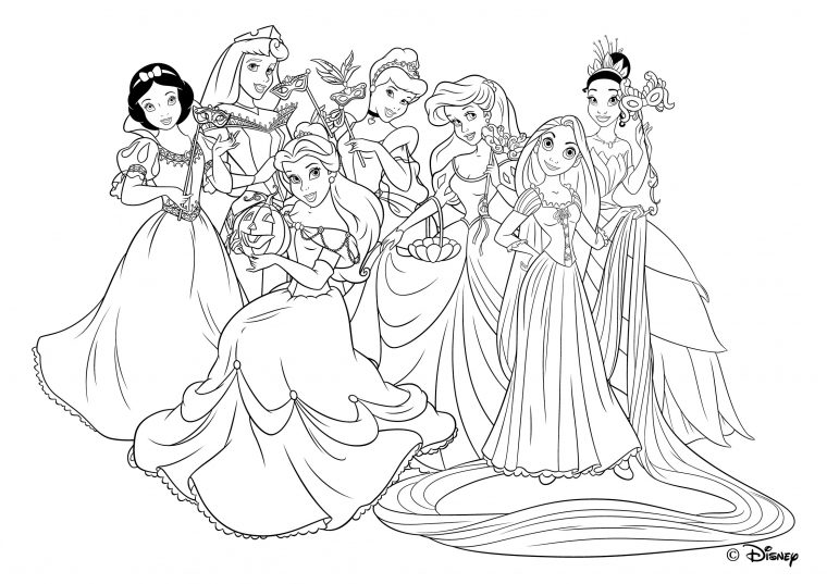 Coloriages À Imprimer : Princesse, Numéro : E1A0A25D à Coloriage À Imprimer Princesse