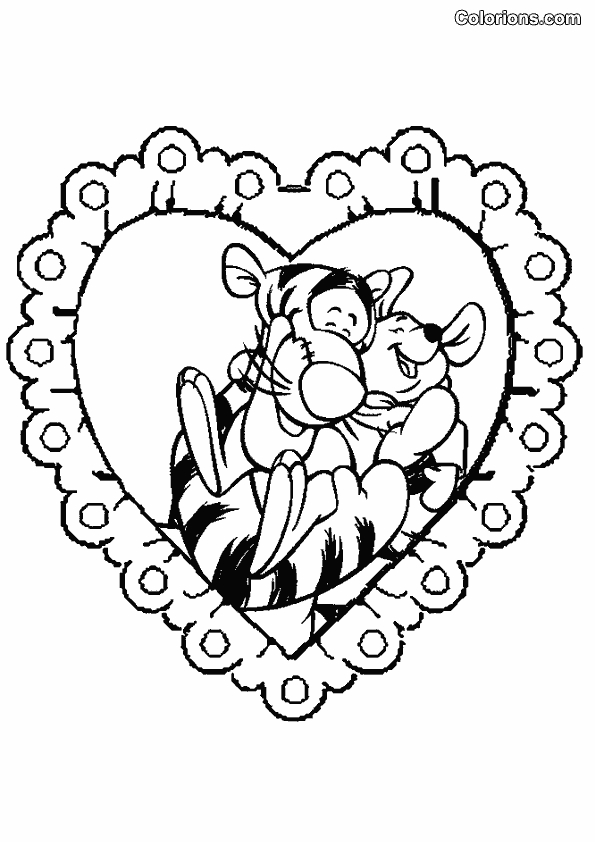 Coloriages À Imprimer : Saint-Valentin, Numéro : 61559 pour Carte De St Valentin A Imprimer Et Colorier