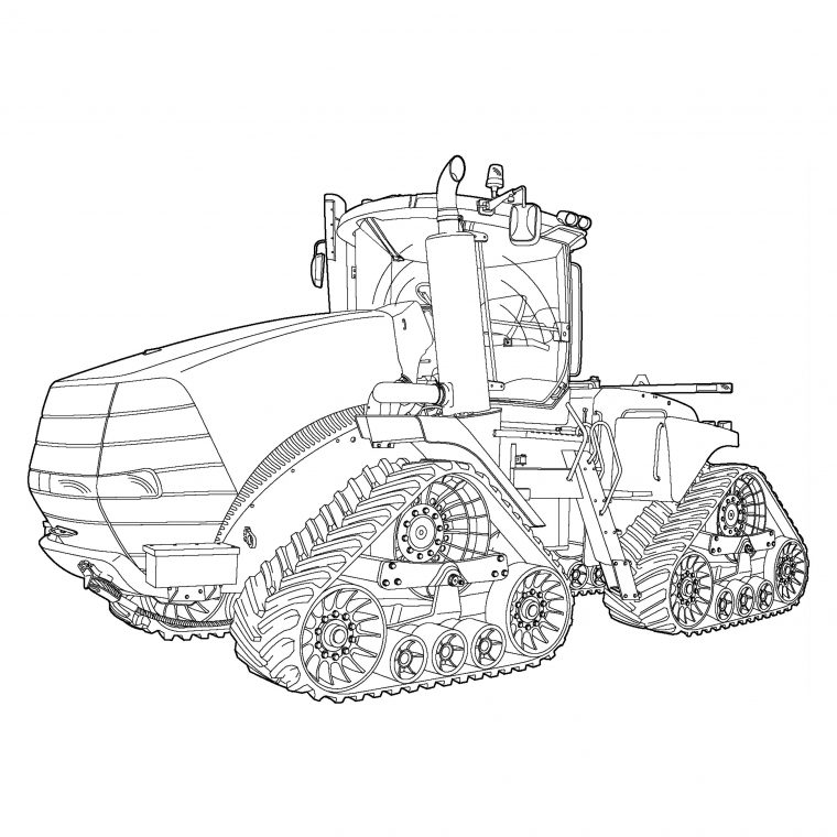 Coloriages À Imprimer : Tracteur, Numéro : 45535Cfb intérieur Dessin De Tracteur À Imprimer