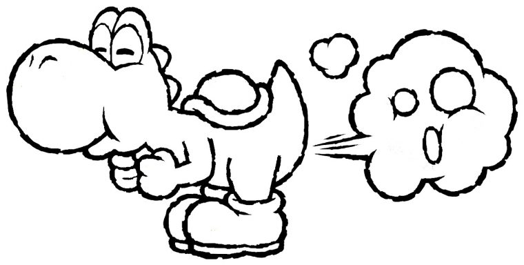 Coloriages À Imprimer : Yoshi, Numéro : 16123 pour Coloriage Yoshi À Imprimer