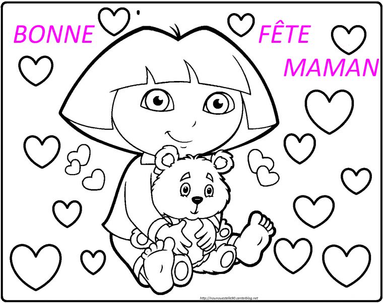 Coloriages Fete Des Mere encequiconcerne Coloriage Pour Maman