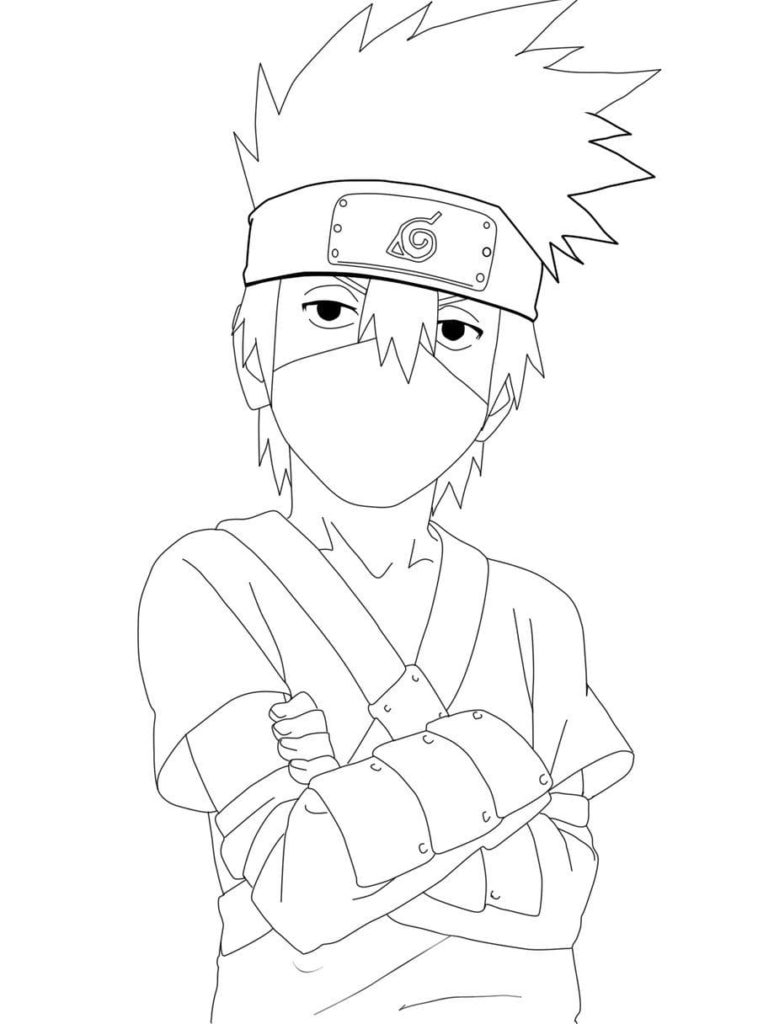 Coloriages Kakashi À Imprimer – Coloriages À Imprimer avec Dessin A Imprimer Minato