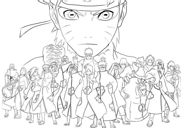 Coloriages Naruto A Imprimer Gratuit Sur Wonder-Day à Coloriages Naruto