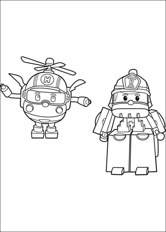 Coloriages: Robocar Poli Imprimable, Gratuit, Pour Les intérieur Coloriage Robocar