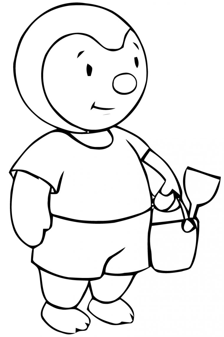 Coloriages T'Choupi Et Doudou (Dessins Animés) – Page 2 destiné Coloriage Pour Garçon