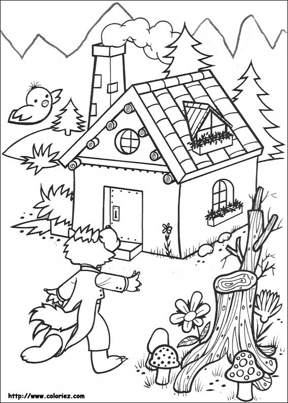 Coloriez – Coloriage Les 3 Petits Cochons tout Coloriage 3 Petit Cochon