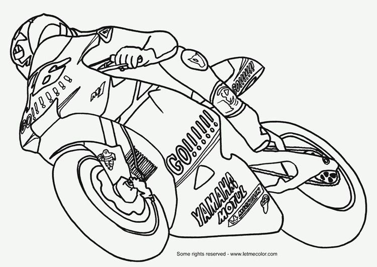 Coloring Page Moto Gp – Img 9787. | Motorcycle Coloring à Moto Gp Coloriage