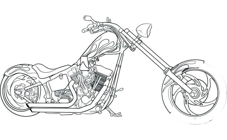 Coloring Pages Harley Davidson At Getcolorings | Free concernant Moto Gp Coloriage