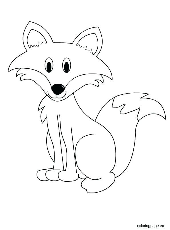 Coloring Pages Of Baby Foxes At Getcolorings | Free intérieur Coloriage Renard Kawaii