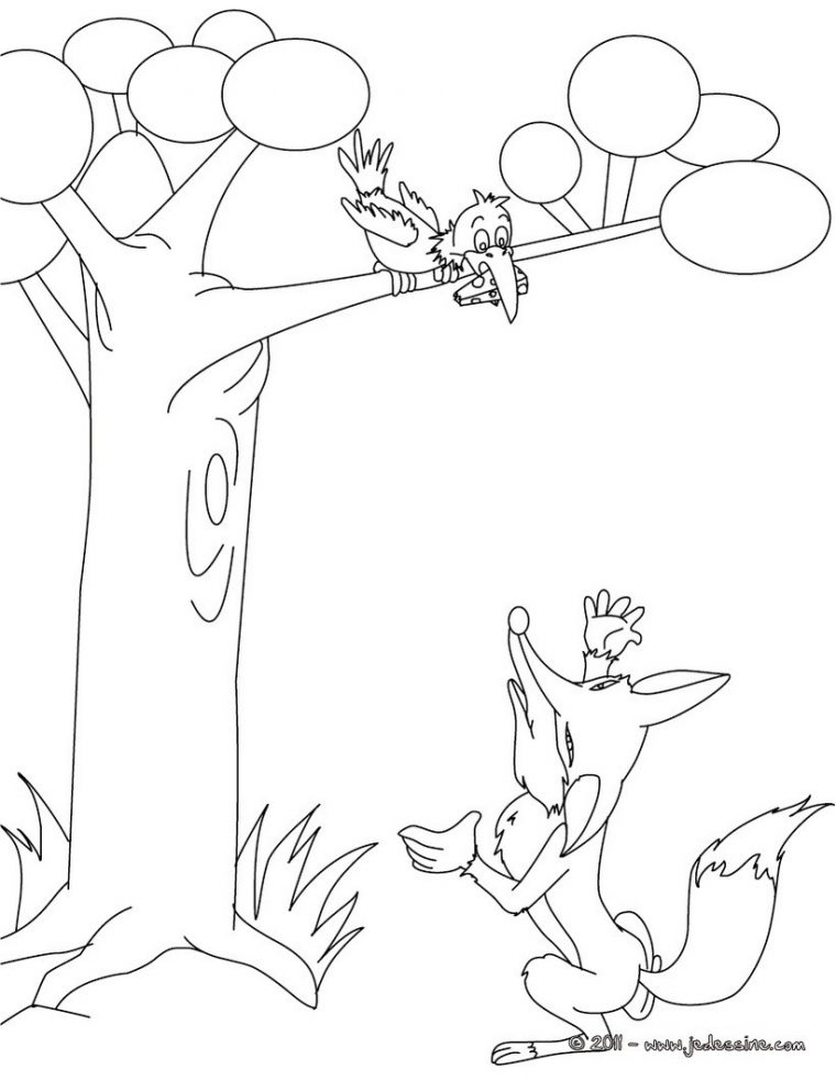 Comment Apprendre Le Corbeau Et Le Renard concernant Comment Dessiner Un Corbeau Facile