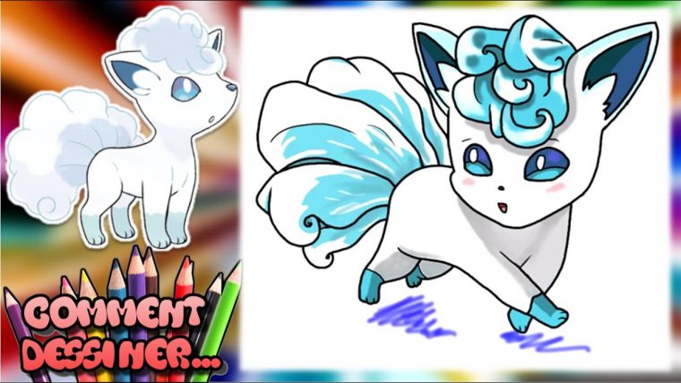 Comment Dessiner Goupix D'Alola Tutoriel Dessin Pokémon serapportantà Dessin Goupix