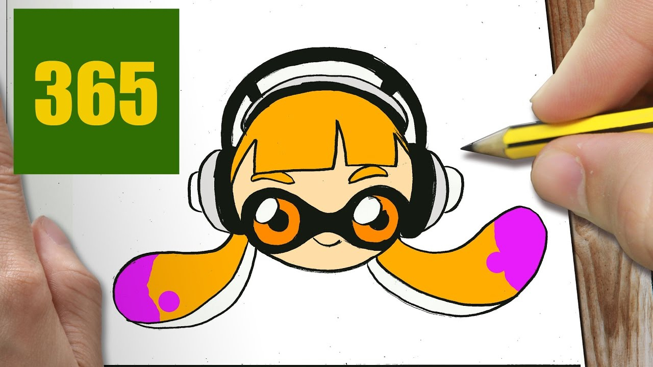 Comment Dessiner Splatoon Kawaii Étape Par Étape - Dessins serapportantà Comment Dessiner Pikachu Kawaii