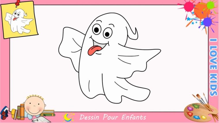 Comment Dessiner Un Fantôme Pour Halloween Kawaii avec Fantome Kawaii