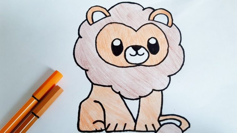 Comment Dessiner Un Lion ? – serapportantà Dessiner Un Lion Facile