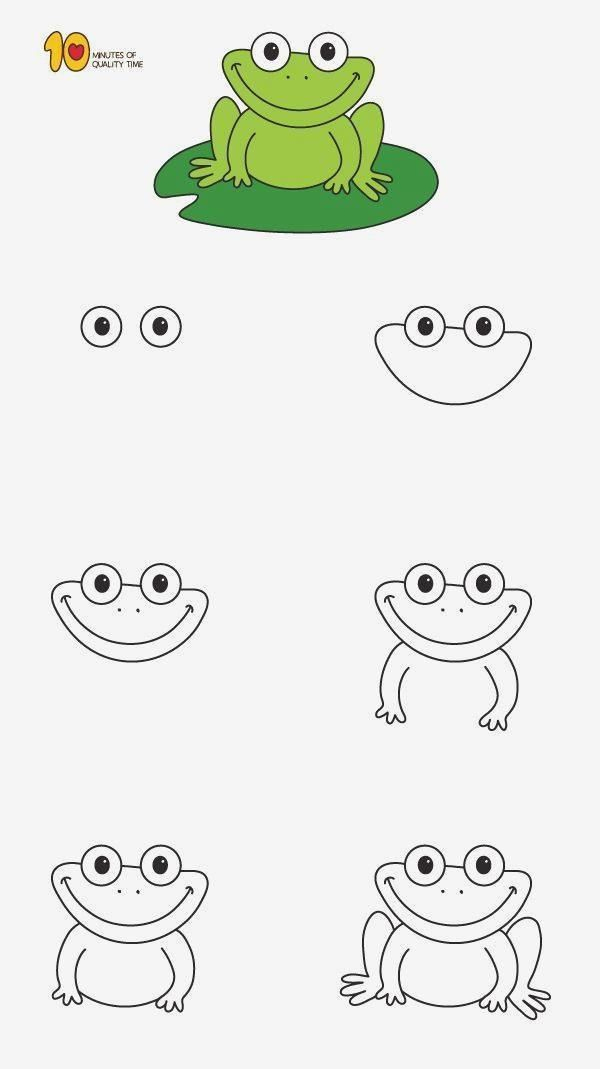 Comment Dessiner Une Grenouille Étape Par Étape Pour Les destiné Dessin Pokemon Etape Par Etape