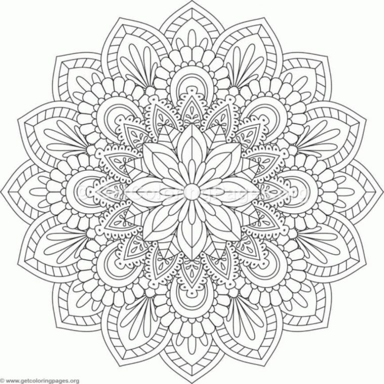 Comment Dessiner Une Rosace, Mandala À Motifs Floraux à Rosace A Imprimer
