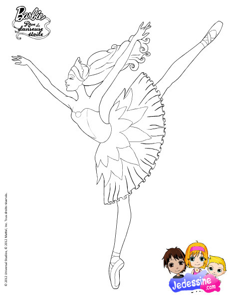 Cool Coloriage Barbie Danseuse 86 Dans Coloriage serapportantà Coloriage Danse Classique