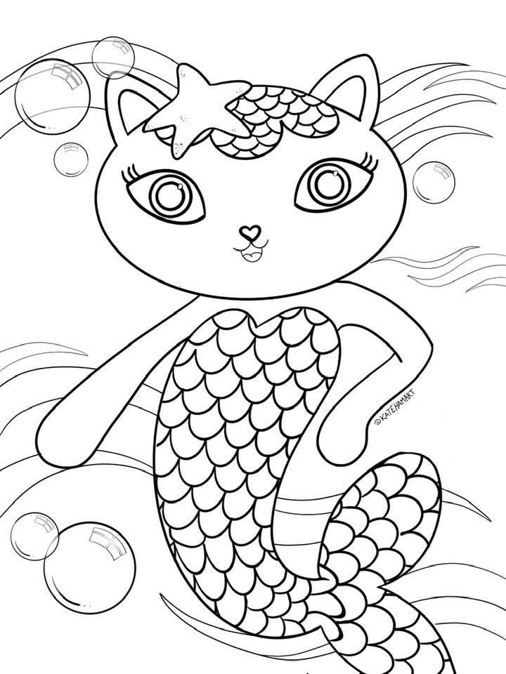 gabby’s dollhouse coloring pages